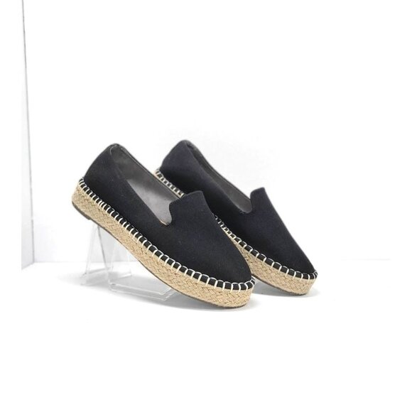 JOIE cara espadrilles canvas black Sz 7 - Picture 1 of 7